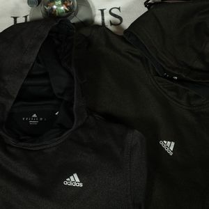 Green and black Adidas Hoodies Size M